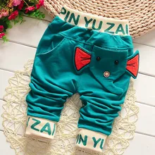 Штаны с надписью для маленьких мальчиков; брюки; повседневная одежда для маленьких детей; детские шаровары С Рисунком Слона; брюки