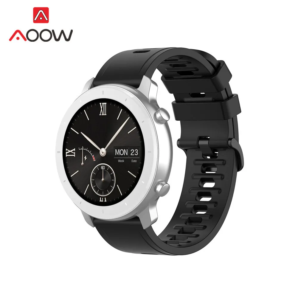 20 мм 22 мм спортивный силиконовый ремешок для часов Amazfit GTR 42 мм 47 мм samsung Galaxy Watch Active2 S2 S3 huawei GT 2 Garmin ремешок