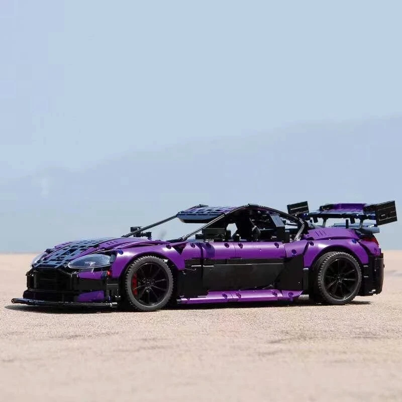 MOC High-Tech Series C001 Purple GT3 Supercar 3850+pcs Building Blocks Bricks Model Kids Educations Toys Birthday Gifts