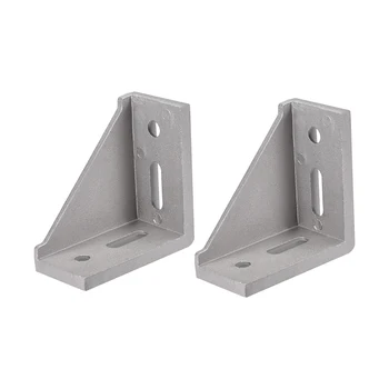 

uxcell 4080 Corner Bracket for 4040 Series Aluminum Extrusion Profile, 2 Pcs (Silver)
