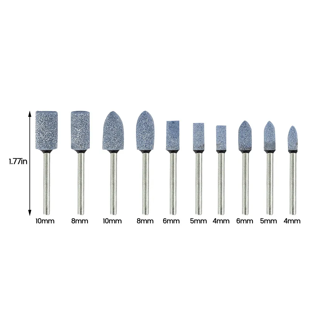 10 шт. синие абразивные насадки для Dremel Rotary Tools Набор вращающихся инструментов шлифовальный круг 1/8 дюйма хвостовик для Dremel электроинструменты