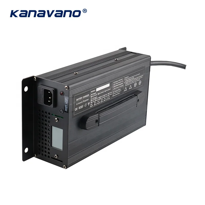 Kanavano Lifepo4 battery charger 24V30A automatic smart battery charger is suitable for electric forklifts electric vehicles
