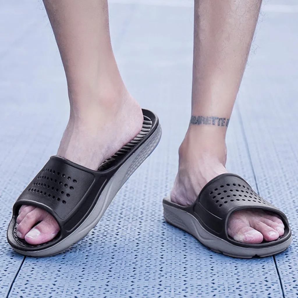 Men's Slip On Sport Slide Sandals Flip Flop Shower Shoes Slippers Gym House Pool Men's Slip On Sport Slide Sandals Flip Flop Shower Shoes Slippers Gym House Pool