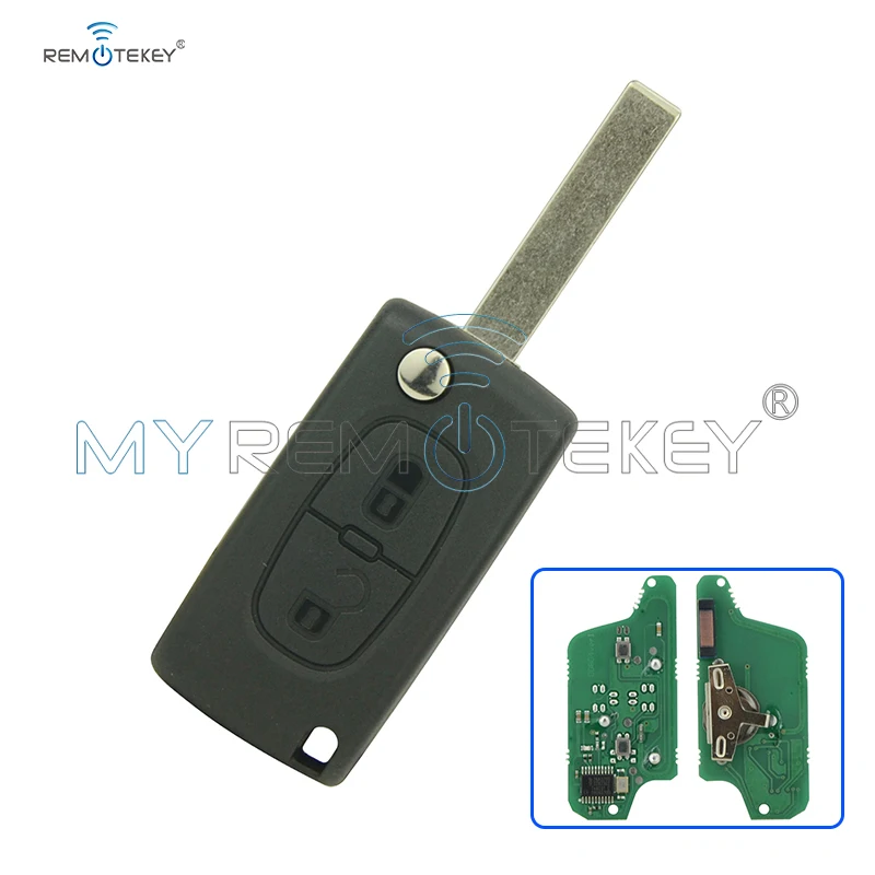 Пульт дистанционного управления Remtekey CE0523 для Citroen Peugeot 2 кнопки 433 МГц HU83 PCF7941