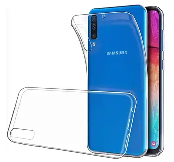 

Funda de gel TPU carcasa silicona para movil Samsung Galaxy A50 Transparente