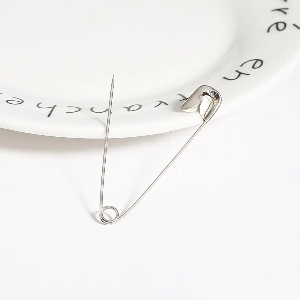 Safety Pins 50/100Pcs DIY Sewing Tools Accessory Silver Metal Needles Large Safety Pin Small Brooch Apparel Accessories