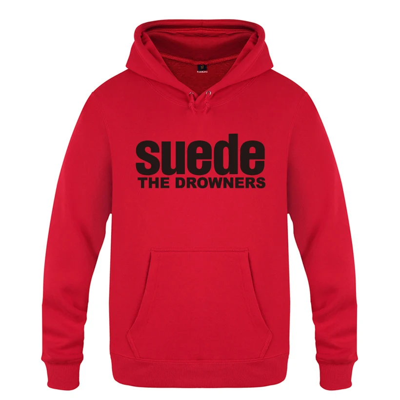 HOY HET THE DROWNERS SUEDE Rock Band толстовки мужские мужские с капюшоном флисовый пуловер толстовки - Цвет: HOY HET