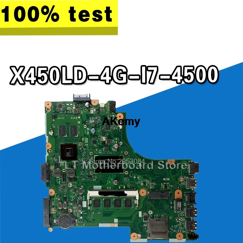 Flash Deal For ASUS X450LD 4G I7 4500 With chip Laptop Motherboard System Board Main Board Card Logic Board Tested Well Motherboard S-4 0 Flash Deal For ASUS X450LD 4G I7 4500 With chip Laptop Motherboard System Board Main Board Card Logic Board Tested Well Motherboard S-4 0