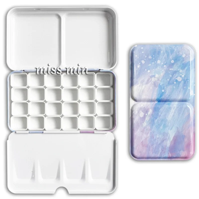 Paint Tray Color Palette Watercolor Palette Starry Watercolor/Oil/ Acrylic Paints Tins Box Empty Palette