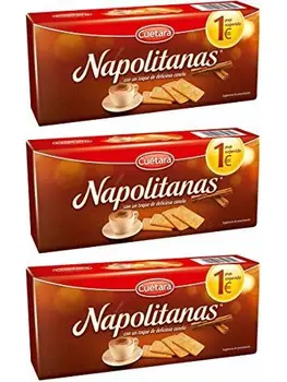 

Cuétara Napolitanas Zimtplätzchen 213 gr. - [Pack 3]