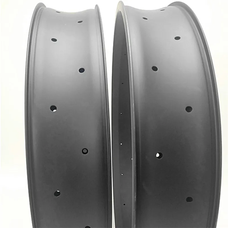 26er carbon fat rims 80/90/100mm tubeless carbon fat bike rims hookless Fat bike 25mm width