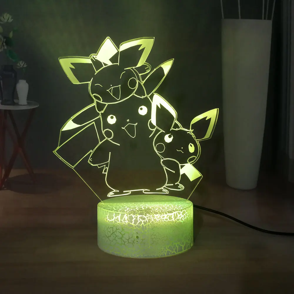 Бесплатная доставка настольная лампа 3D Визуальный ночной Светильник для спальни