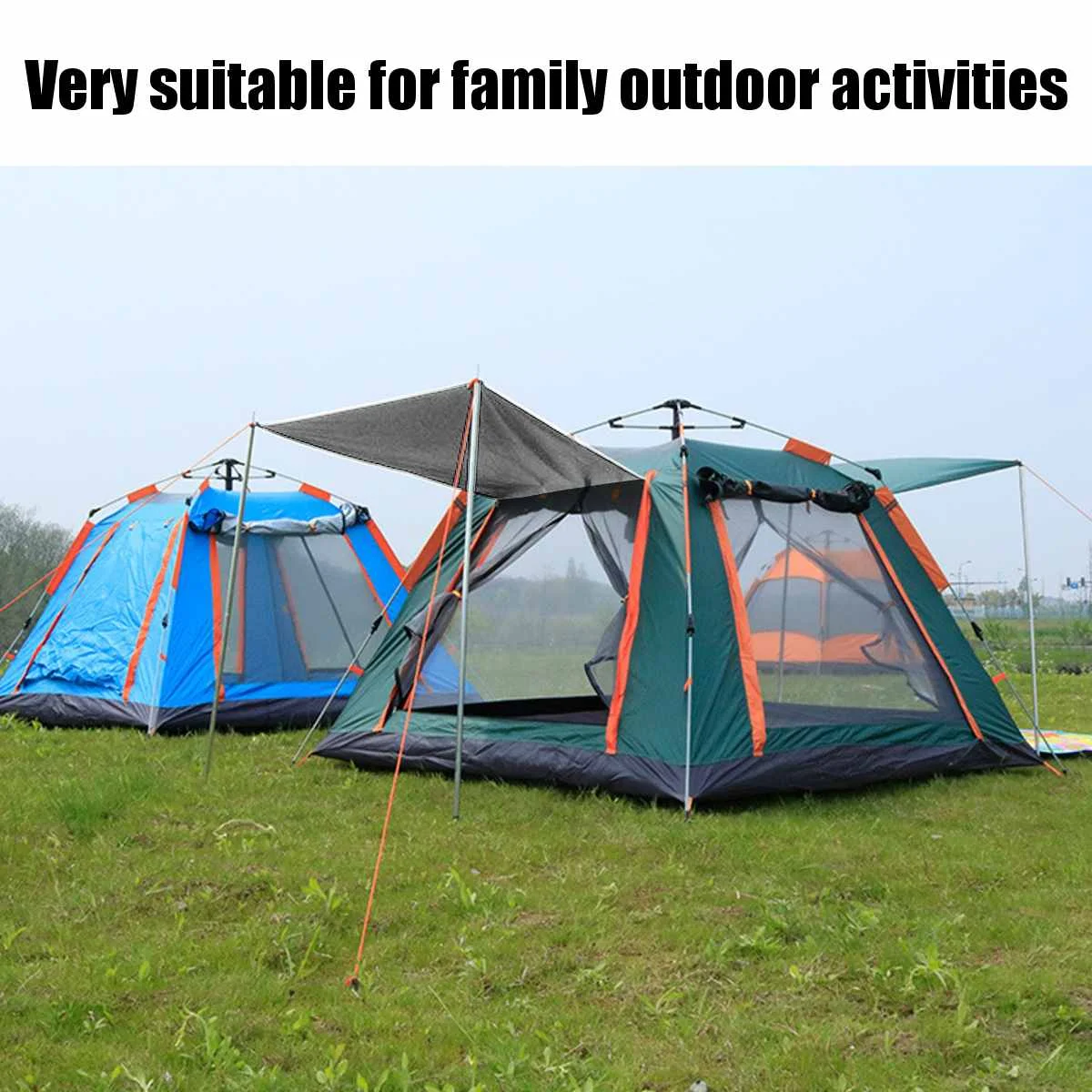 opwinding Cokes Barmhartig 6 7 Personen Automatische Tent 210D Oxford Doek Waterdicht Regendicht  Winddicht Voor Outdoor Camping Familie Picknick Reizen Onderdak|Tenten| -  AliExpress