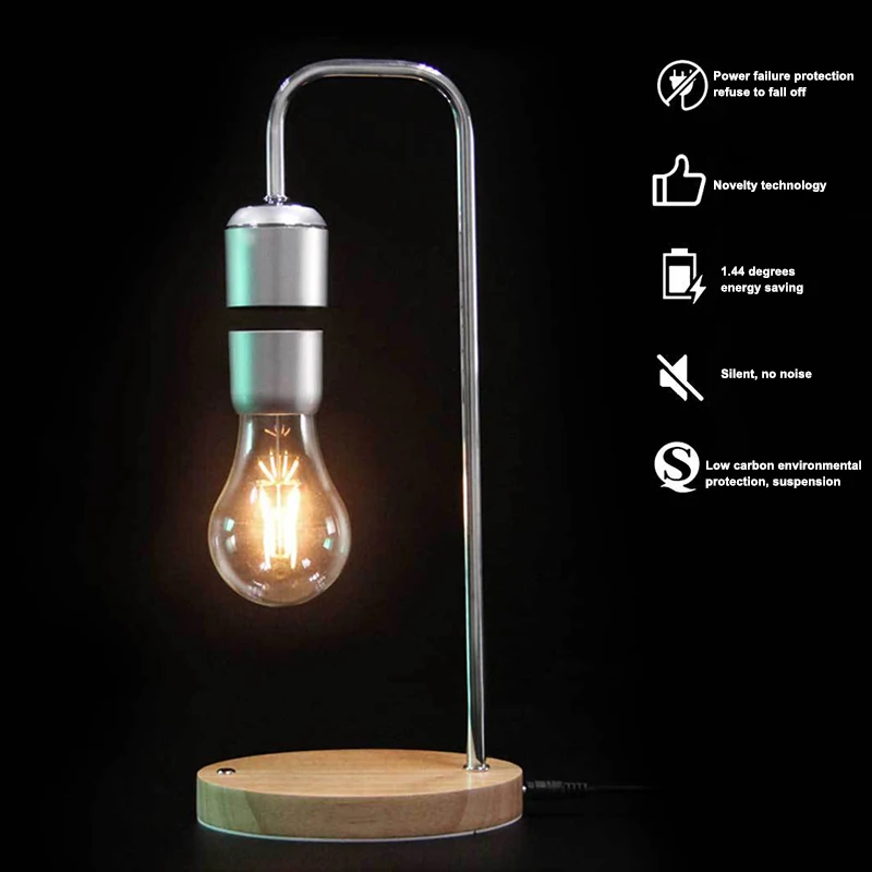 

HOT Anti-Gravity Levitating Light LED Luminosity Magnetic Suspension Bulbs Desktop Lamp NDS66