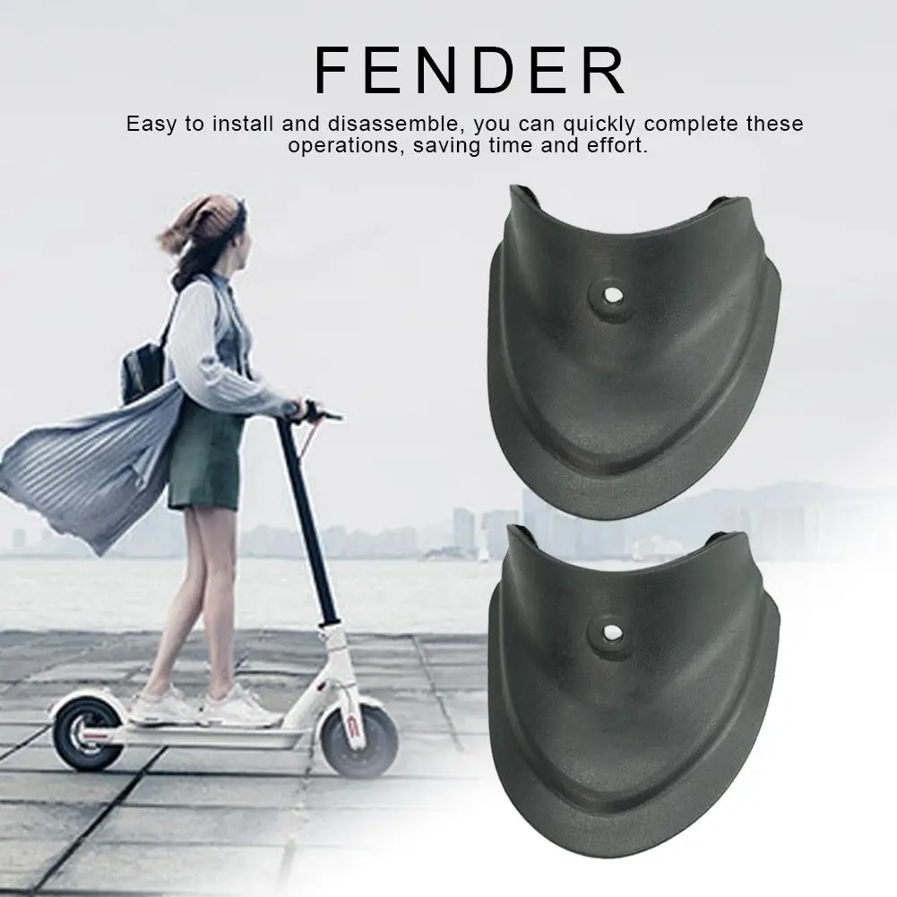 

2pcs/set Electric Scooter Warning Light Fenders Rear Brake Pads Rubber Parts Vibration Shining Electric Scooter Accessories