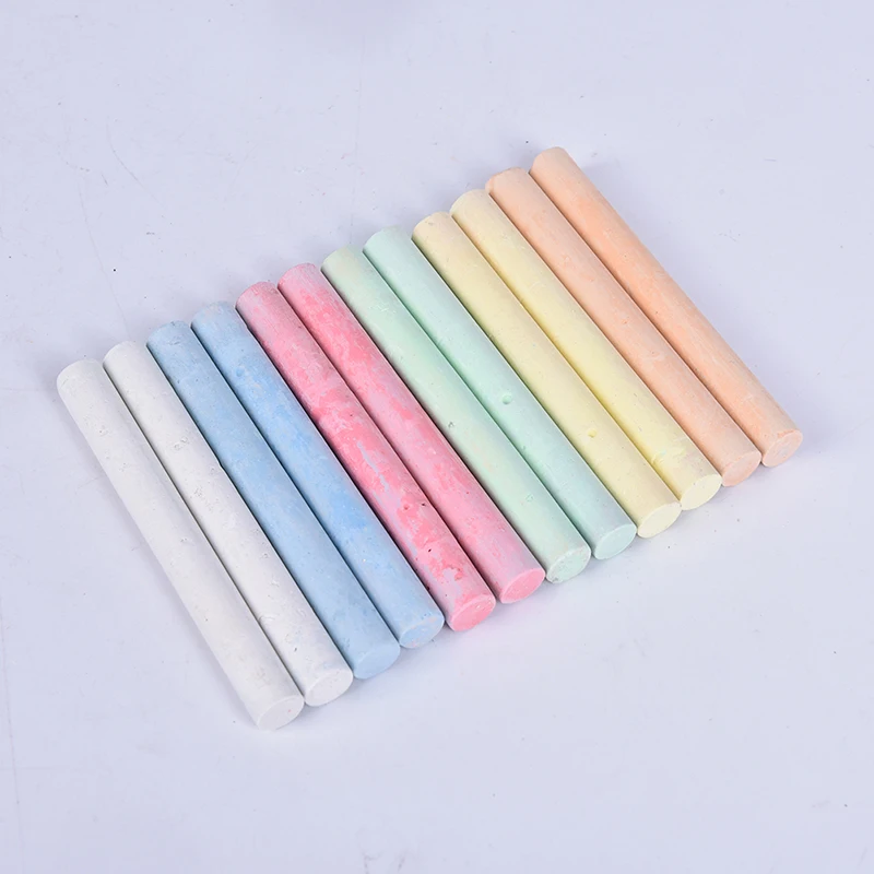Chalk Pens 12 Pcs Dustless Chalk Pen Drawing Chalks For Blackboard 6 Colors Stationary Office School Supplies Accessories
