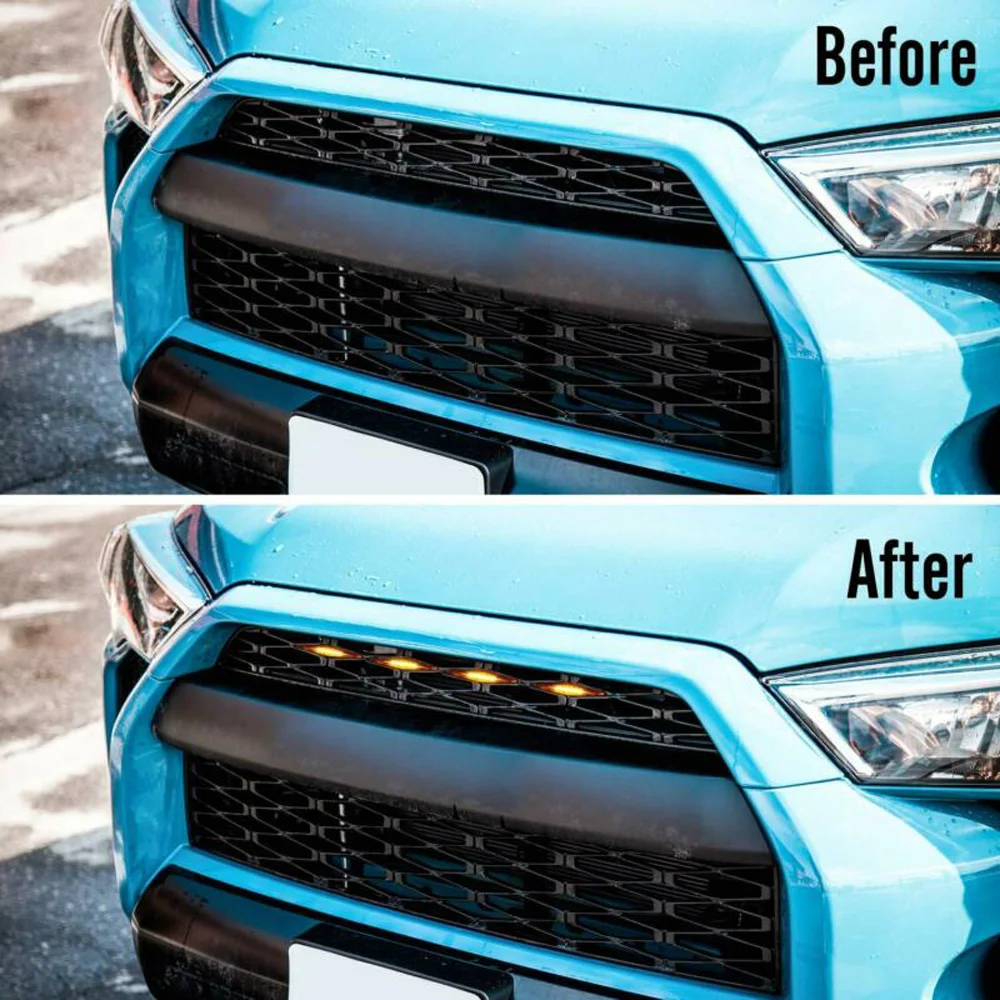 Комплект светодиодных фонарей для решетки радиатора пластиковая лампа Toyota 4runner