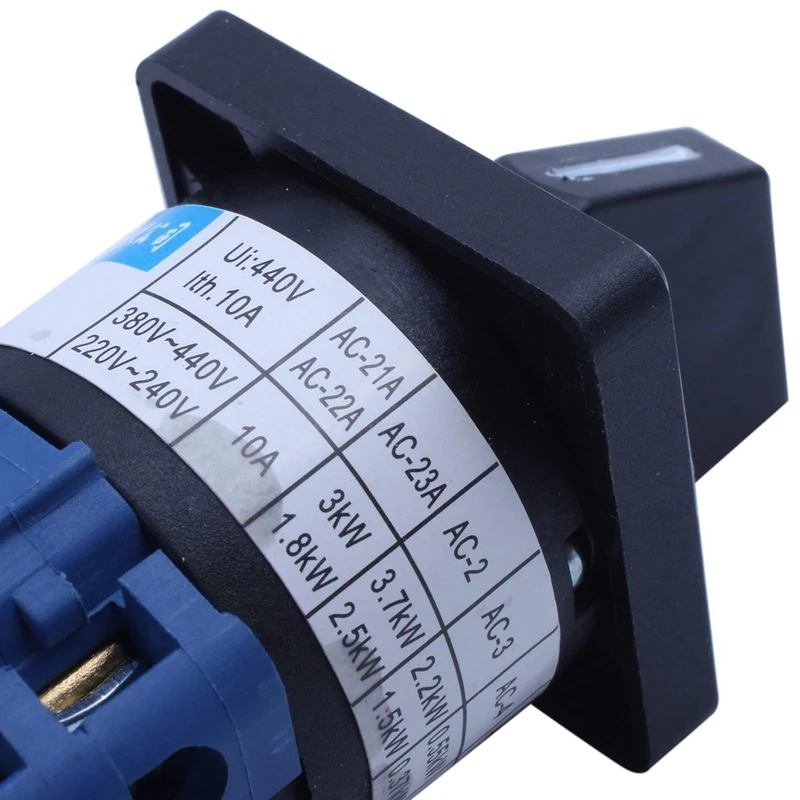 660 В 10 А 3 положения трехполюсный поворотный кулачок универсальный переключатель переключения