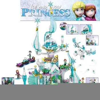 

1255PCS Friends Ice and Snow Princess Castle World Model Builiding Blocks Bricks Toys Compatible Legoinglys FrozenING Children