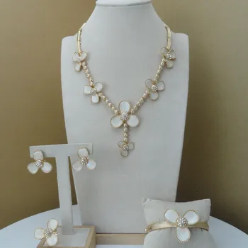 

Yuminglai African Fashion Jewelry Sets Dubai Costume Jewelry Flower Design FHK9074