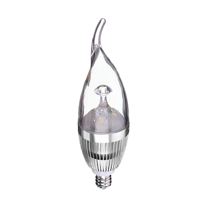 

Promotion! E12 3W LED Candelabra Chandelier Candle Light Bulb Base type ; Wattage:E12 Silver 3W