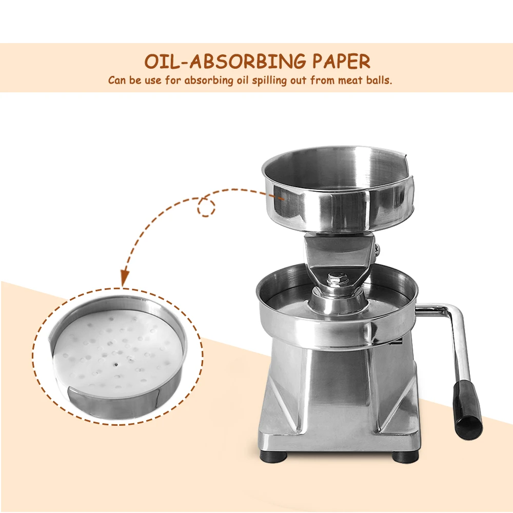 ITOP 100-150mm Manual Hamburger Press Machine Aluminum Alloy Burger Forming Meat Forming Burger Patty Makers Machine