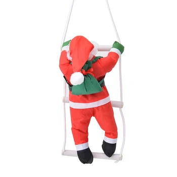 

Christmas Pendant Ladder Christmas Santa Doll Tree New Year Decoration Falling Decoration
