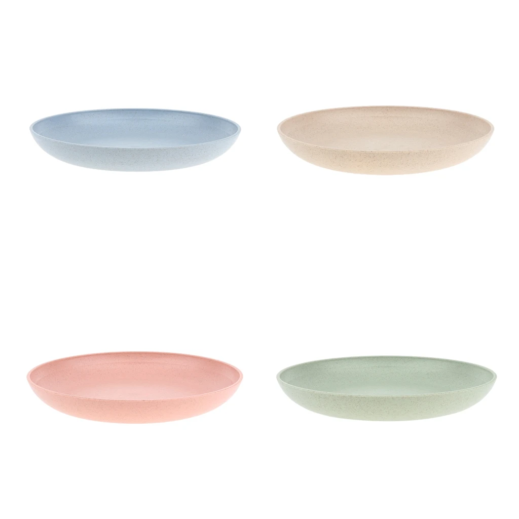 Round Tray Dinner Plate Dishes Food Snacks Sushi Steak Food Dessert Lunch Container Outdoors Camping Plate