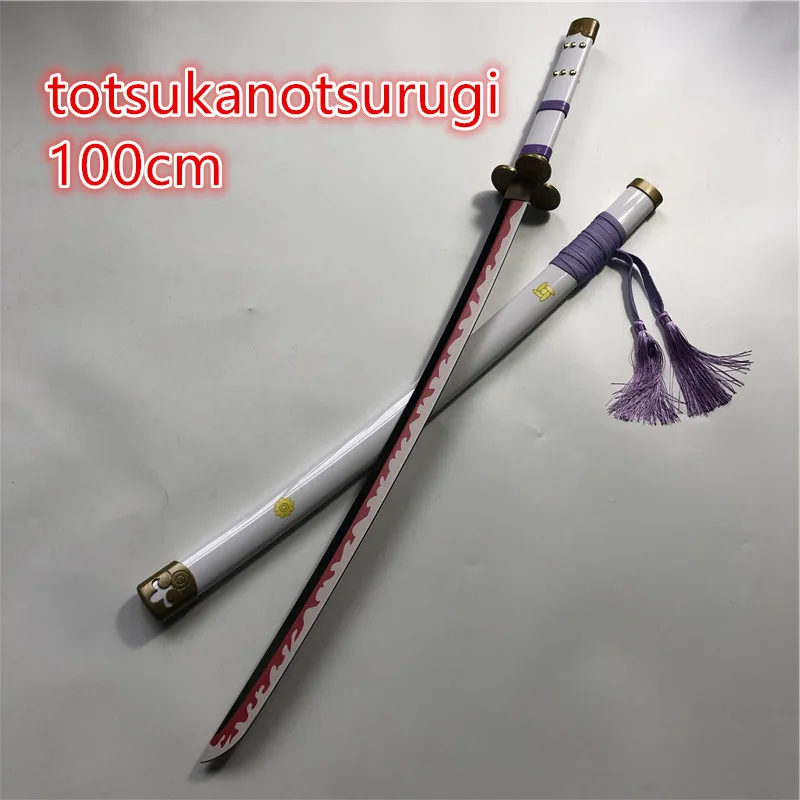 Anime Cosplay Kozuki Oden Totsukanotsurugi sword Roronoa Zoro Sword Weapon Wood Ninja Knife 1:1 Samurai Prop Toys 100cm | Дом и сад