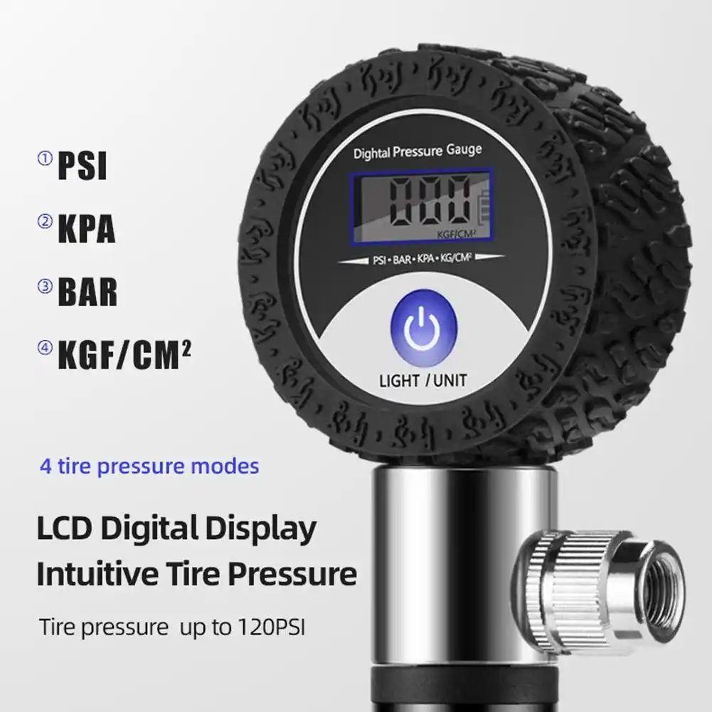 Bicycle Pump Bicycle Manual Light Front Fork Shock Absorber Rear Pump Tire Pressure Gauge Mini Portable Retractable Bicycle Pumps Aliexpress