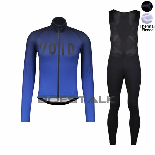 VOID team pro cycling suit long sleeve bicycle jersey winter fleece set bike clothing men maglia ciclismo uomo cycliste conjunto - Цвет: suits