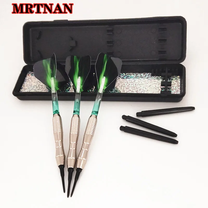 

3 pieces/set of high-quality dart set with gradient dart rod PET dart wing comes with a high-quality dart storage box