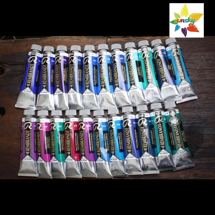 Original Talens REMBRANDT series Artists' Oil color even and delicate Tubular 40 ml single 120 colors Self selected Art supplies