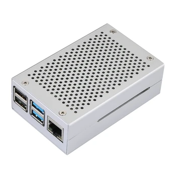 

Raspberry Pi 4 Model B Aluminum Case RPI 4 Silver Case Black Metal Shell Enclosure for RPI 4 Only