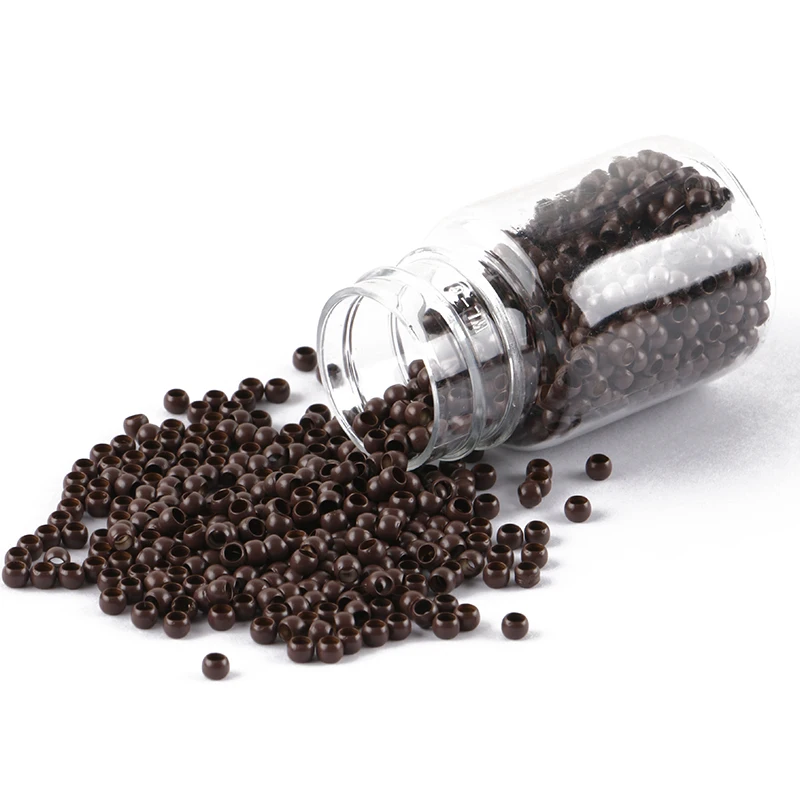 1000pcs 2.9mm Micro Nano rings , for hair extensions, 3# dark brown color