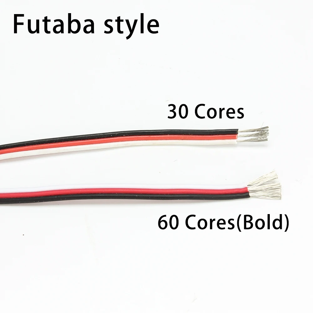 

5 Meters 26AWG/22AWG JR Futaba Servo Wire 30/60 Cord Lead Extended Wiring Extension Cable for RC DIY accessories Drone