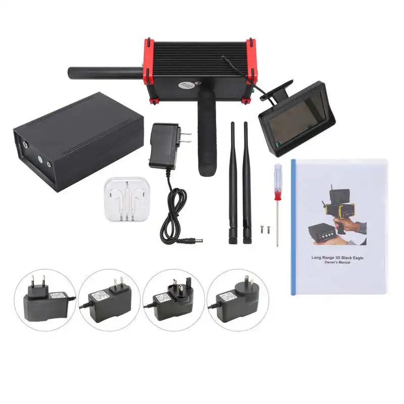 Underground Metal Detector Remote Positioning Circuit Gold Silver Copper Detectors Dual Probe HD Screen Detector
