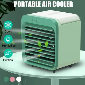 

200ml Mini Air Conditioner Cooler Home Office Portable Humidifier Cooling Fan Air Cooler Fan Mini Desktop Air Conditioner 2020