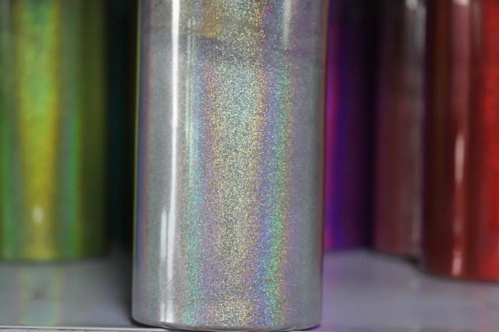 0.1mm (1/256 .004) Silver Fine Holographic Colorful Nail Art Glitter Dust Powder Hexagon Shape for Nail Art decoration DIY