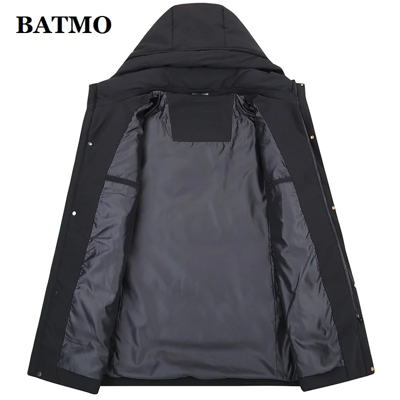 BATMO/Новое поступление, зимние куртки с капюшоном на 80% белом утином пуху для мужчин, мужское зимнее толстое теплое пальто, большие размеры M-6XL 8250