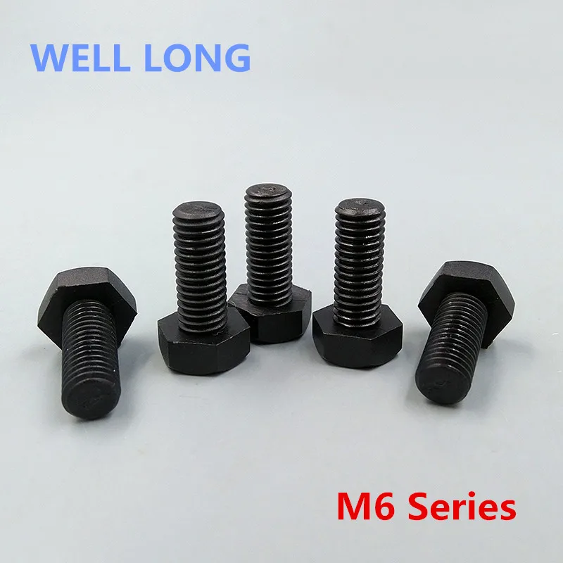 Стандартный винт черный пластиковый шестигранный болт 100 шт. серии М6.|Дверные