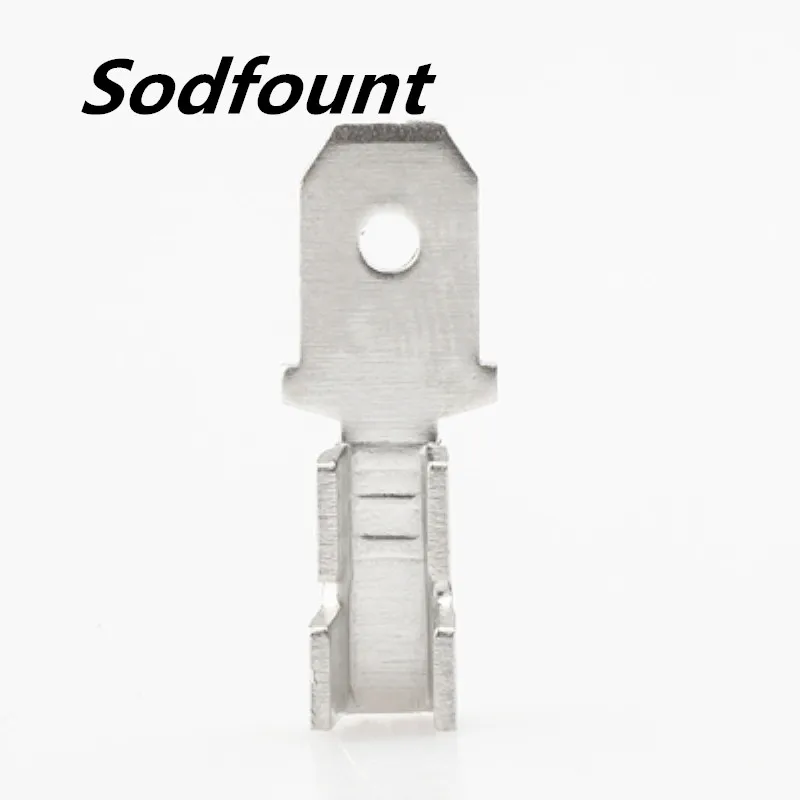 100 шт. DJ615A-6.3A вставка 250 клеммный блокировочный провод медный разъем обжимной диапазон 0,3-1,5 мм2