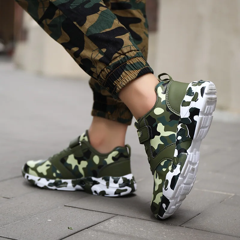 

BOY'S Shoe Autumn CHILDREN'S Shoes BOY'S Athletic Shoes Camouflage Little Boy Shoe 2019 Military Training New Young STUDENT'S Sh