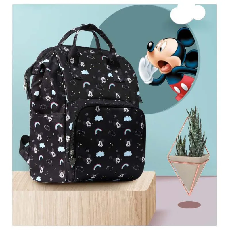 Сумка для мам disney, многофункциональная сумка для подгузников, большая Вместительная дорожная сумка для хранения, водонепроницаемый женский рюкзак, сумка для детских колясок