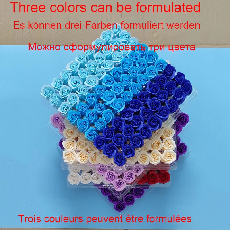 81 шт. мыло для ванны цветочное с ароматом розы необходимое свадьбы Дня Святого