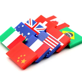 

10pcs White Board Buttons Flags of 10 Countries Ferrite Permanent Magnet for School Office and Home Use