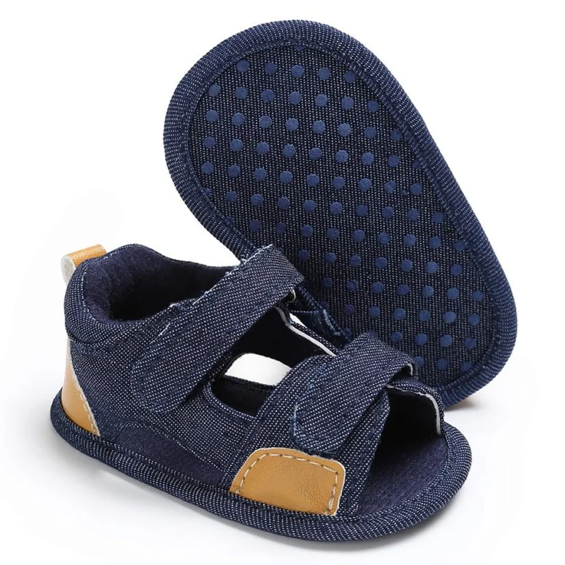 Baby Boys Denim Toddler Canvas Infant Kids Girl Boys Sole Crib Toddler Sandals Shoes Toddler Shoes Baby Shoes