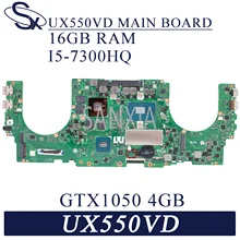Kefu ux550vd placa-mãe do portátil para asus zenbook pro ux550v ux550ve original I5-7300HQ GTX1050-4G