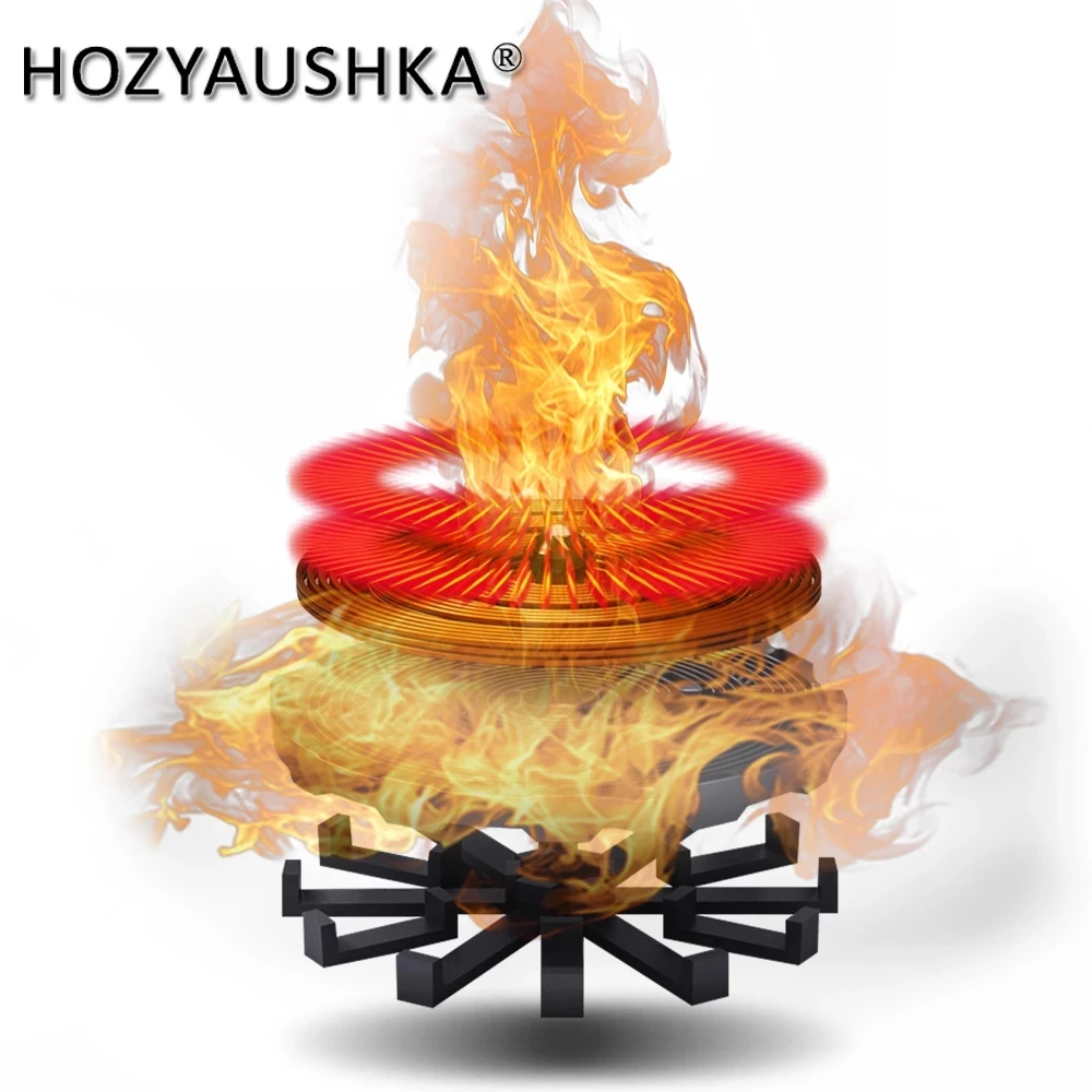 Induction cooker 3500W household high-power commercial flat desktop button stainless steel soup and stir-fry HOZYAUSHKA