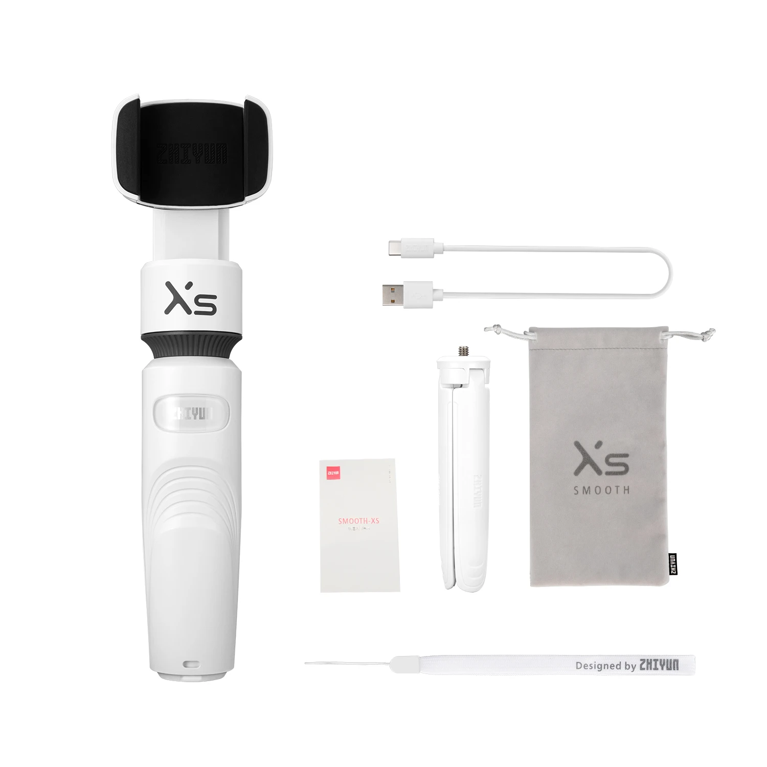 ZHIYUN Official Smooth XS 2-Axis Phone Gimbals Smartphone Handheld Stabilizer Selfie Stick for iPhone/Samsung/Xiaomi Vlog 6